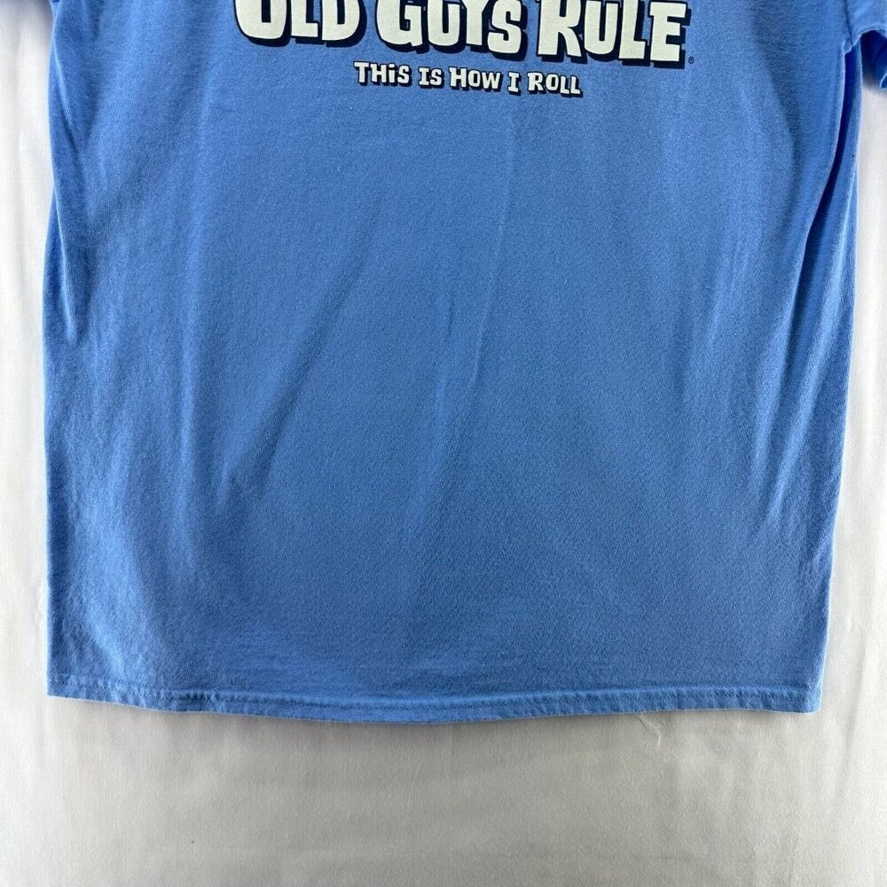 OLD GUY RULE Shirt Mens Size L This Is How I Roll Graphic Tee Short Sleeve Blue - Picture 6 of 9